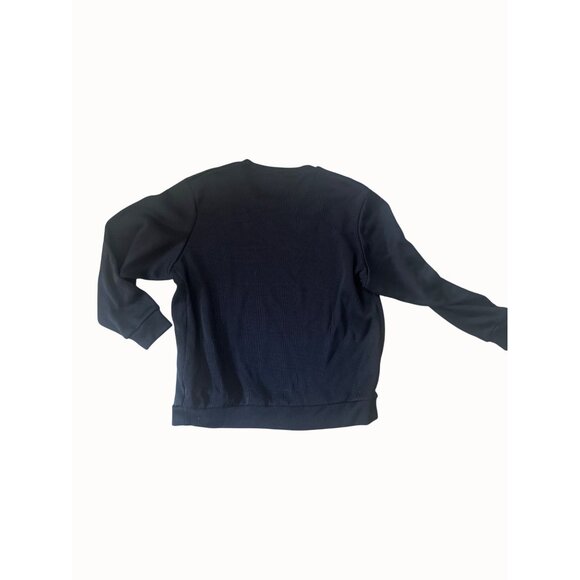 Jordan Mens 3XL Michigan Crewneck Sweatshirt Navy Blue & Yellow Ribbed - Picture 7 of 10